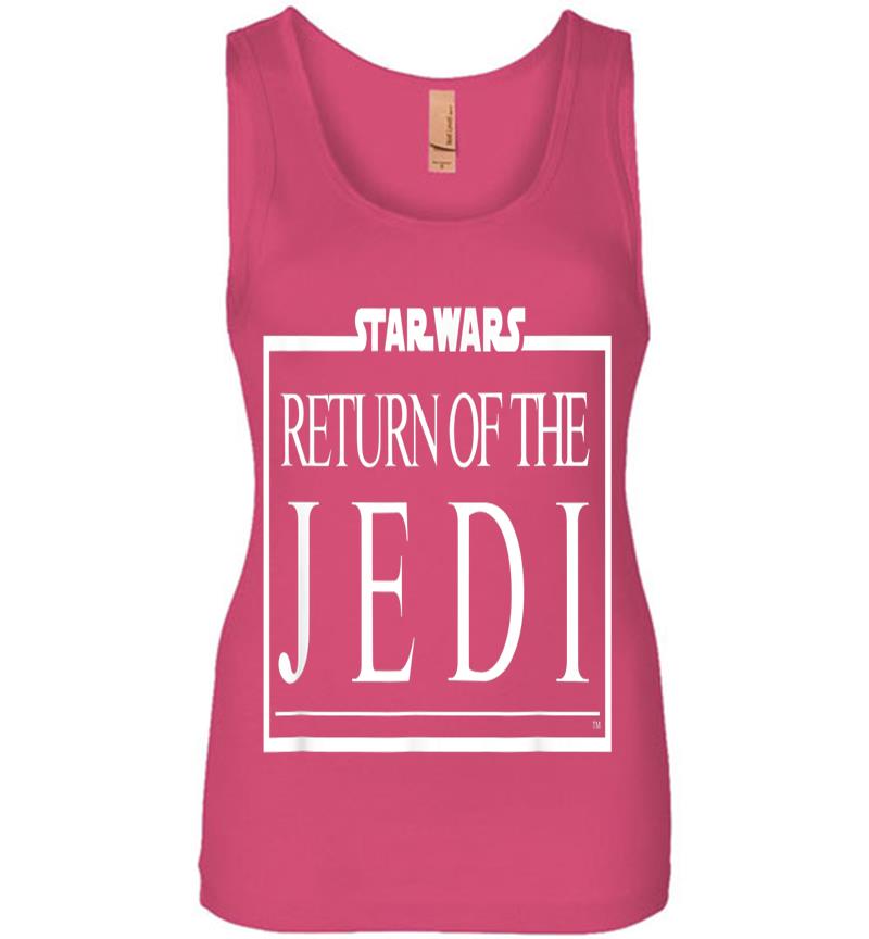 Inktee Store - Star Wars Return Of The Jedi Movie Logo Womens Jersey Tank Top Image