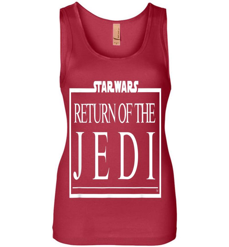 Inktee Store - Star Wars Return Of The Jedi Movie Logo Womens Jersey Tank Top Image