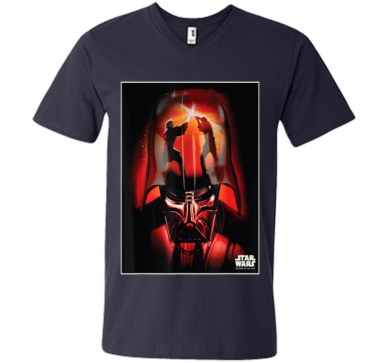 Inktee Store - Star Wars Revenge Of The Sith Darth Vader V-Neck T-Shirt Image