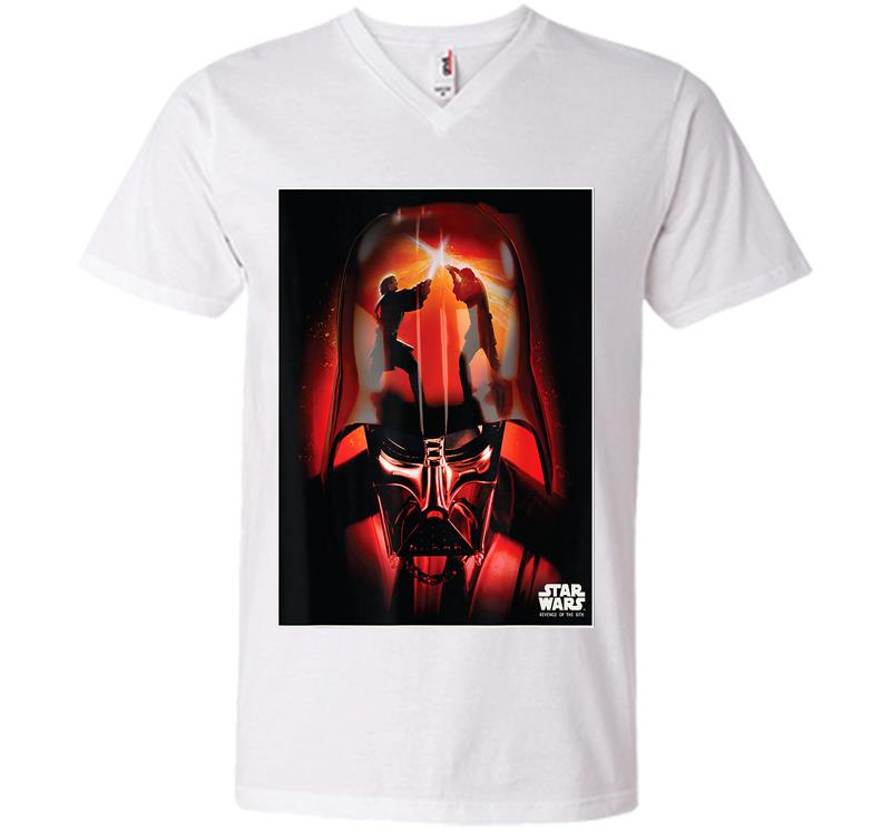 Inktee Store - Star Wars Revenge Of The Sith Darth Vader V-Neck T-Shirt Image