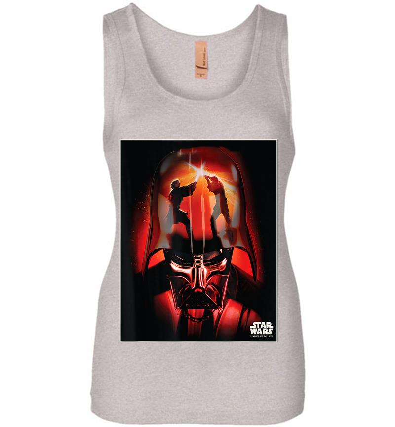 Inktee Store - Star Wars Revenge Of The Sith Darth Vader Womens Jersey Tank Top Image