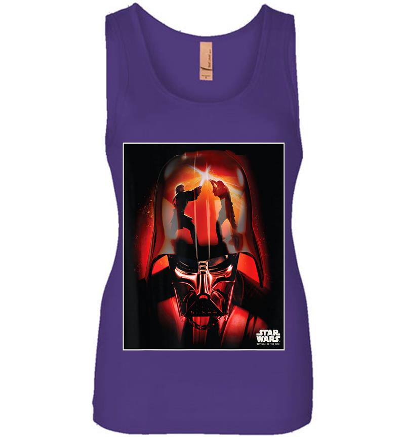 Inktee Store - Star Wars Revenge Of The Sith Darth Vader Womens Jersey Tank Top Image