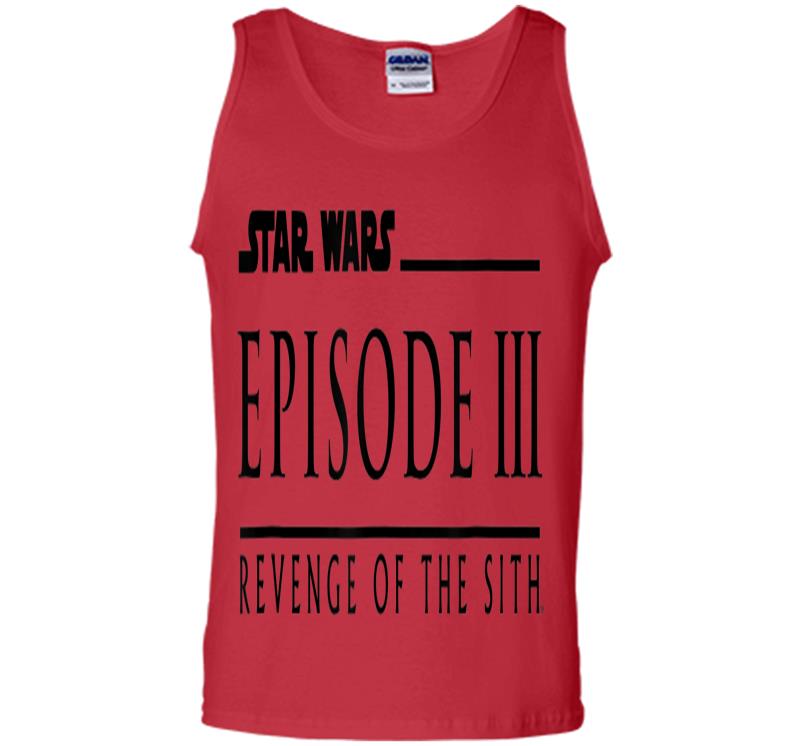 Inktee Store - Star Wars Revenge Of The Sith Episode 3 Movie Logo Mens Tank Top Image