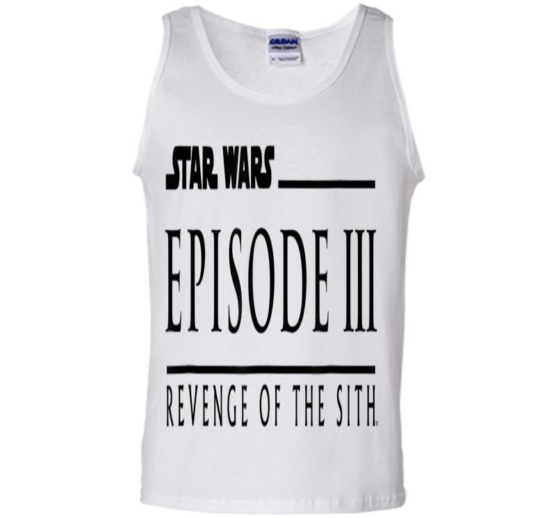 Inktee Store - Star Wars Revenge Of The Sith Episode 3 Movie Logo Mens Tank Top Image