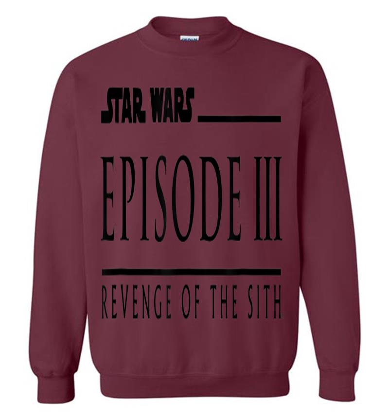 Inktee Store - Star Wars Revenge Of The Sith Episode 3 Movie Logo Sweatshirt Image