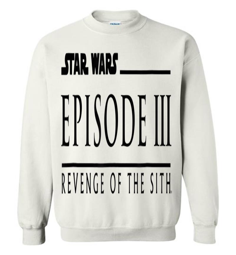 Inktee Store - Star Wars Revenge Of The Sith Episode 3 Movie Logo Sweatshirt Image