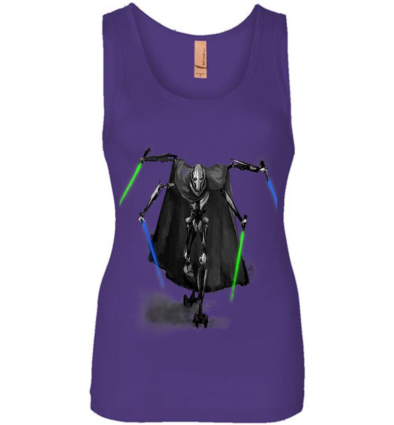 Inktee Store - Star Wars Revenge Of The Sith General Grievous Womens Jersey Tank Top Image