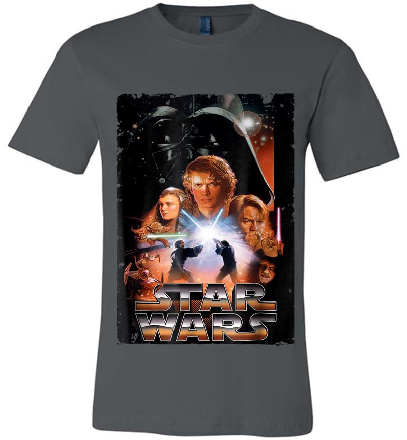 Star Wars Revenge Of The Sith Movie Poster Graphic Premium T-Shirt