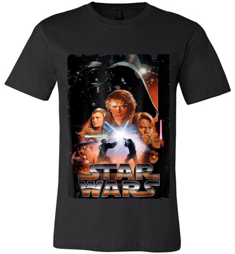 Inktee Store - Star Wars Revenge Of The Sith Movie Poster Graphic Premium T-Shirt Image