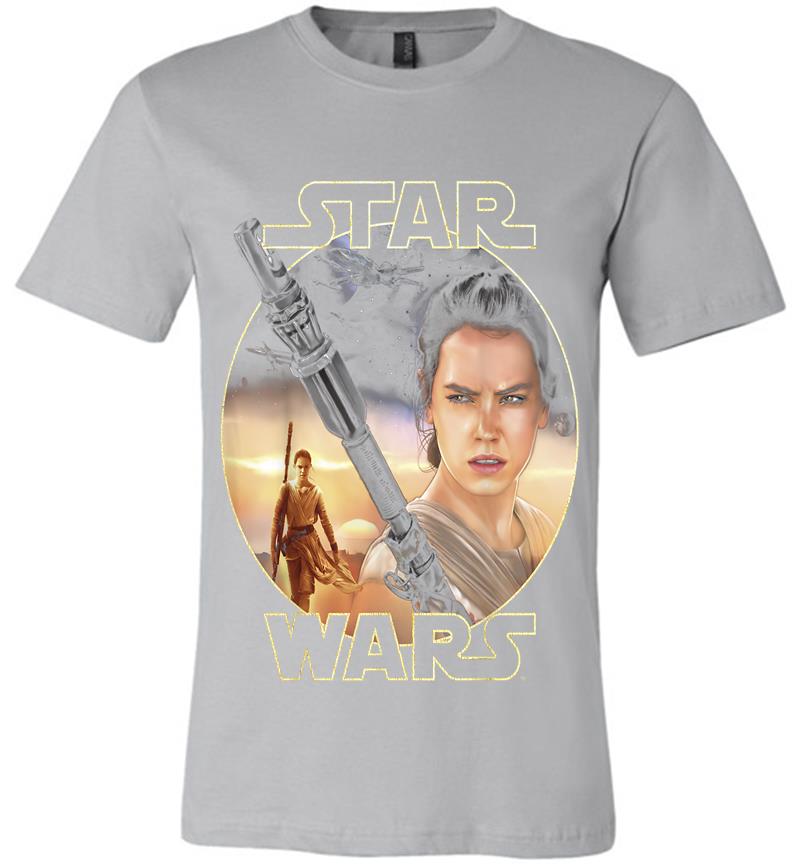 Inktee Store - Star Wars Rey Close Up Premium T-Shirt Image