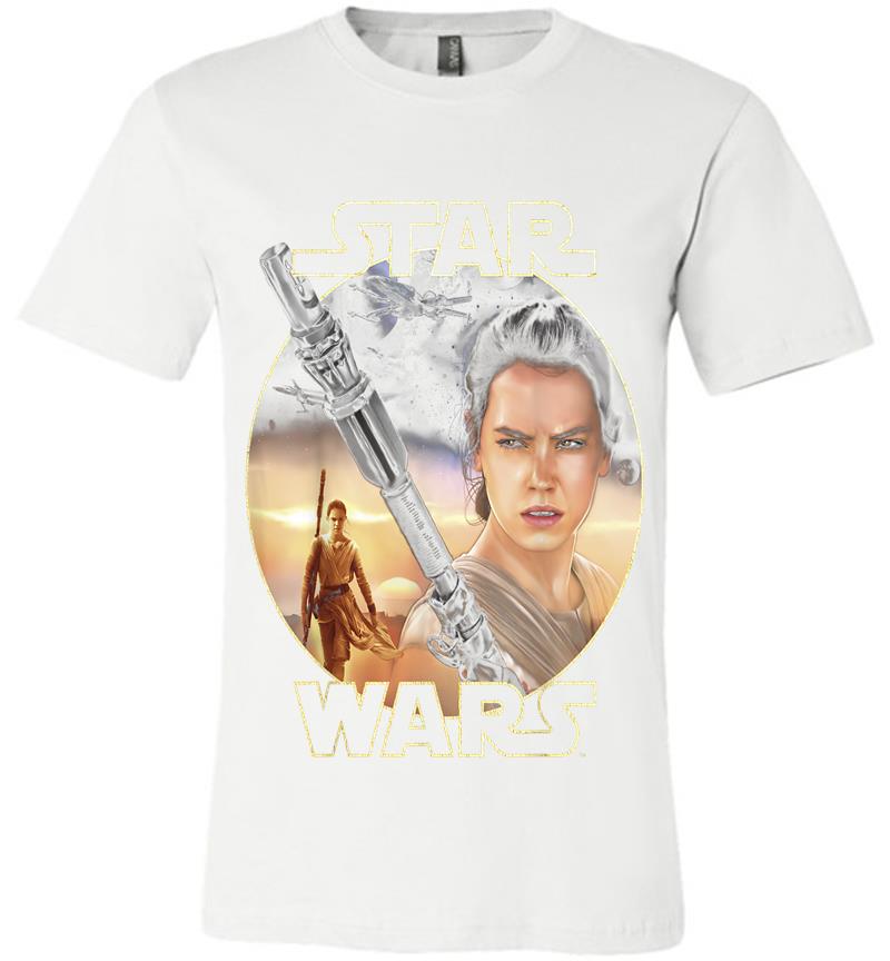 Inktee Store - Star Wars Rey Close Up Premium T-Shirt Image