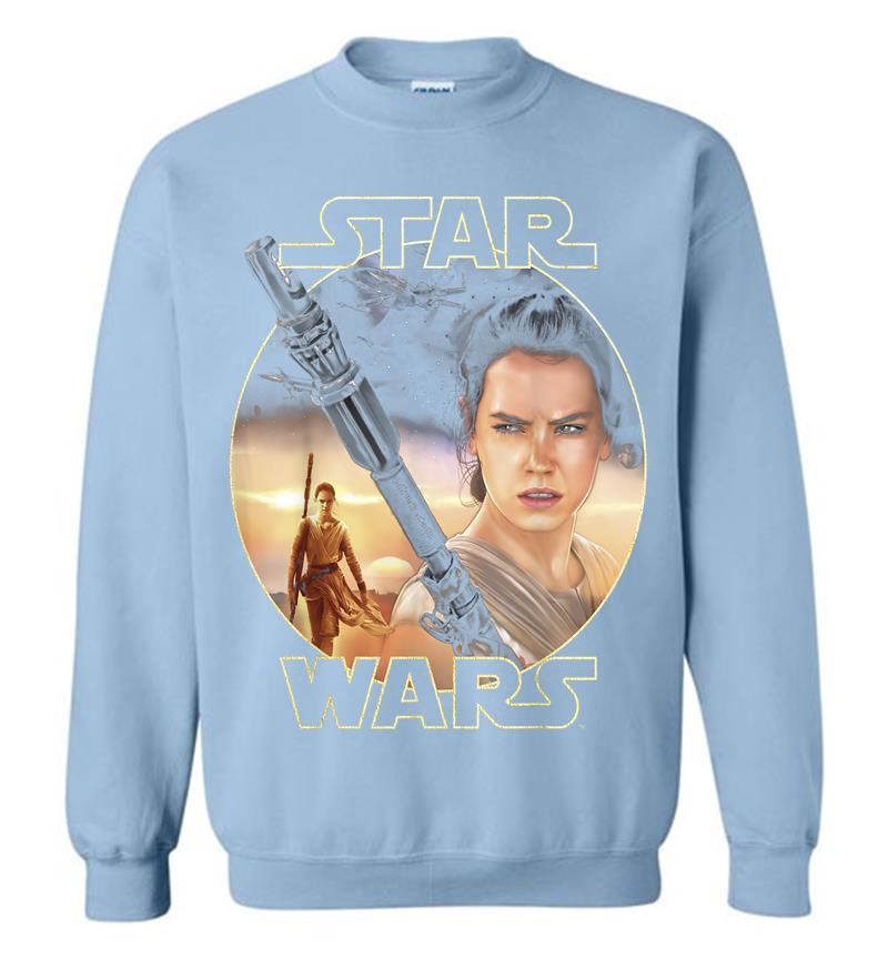 Inktee Store - Star Wars Rey Close Up Sweatshirt Image