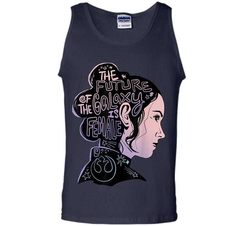 Inktee Store - Star Wars Rey The Future Of The Galaxy Is Female Mens Tank Top Image