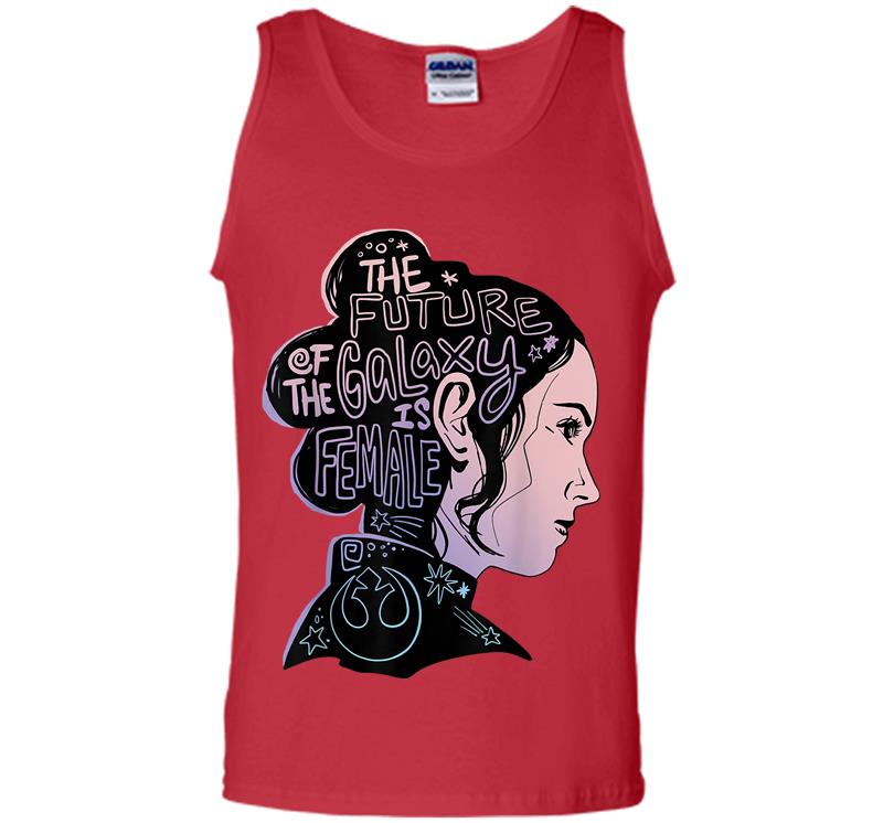 Inktee Store - Star Wars Rey The Future Of The Galaxy Is Female Mens Tank Top Image