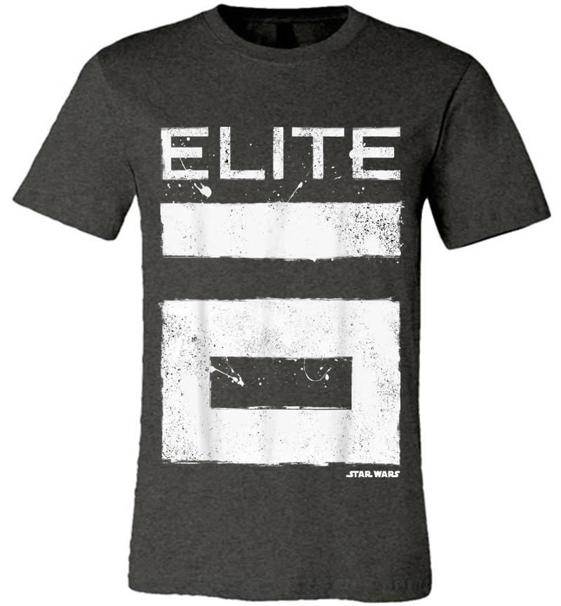 Inktee Store - Star Wars Rogue One Elite 6 Grunge Logo Graphic Premium T-Shirt Image