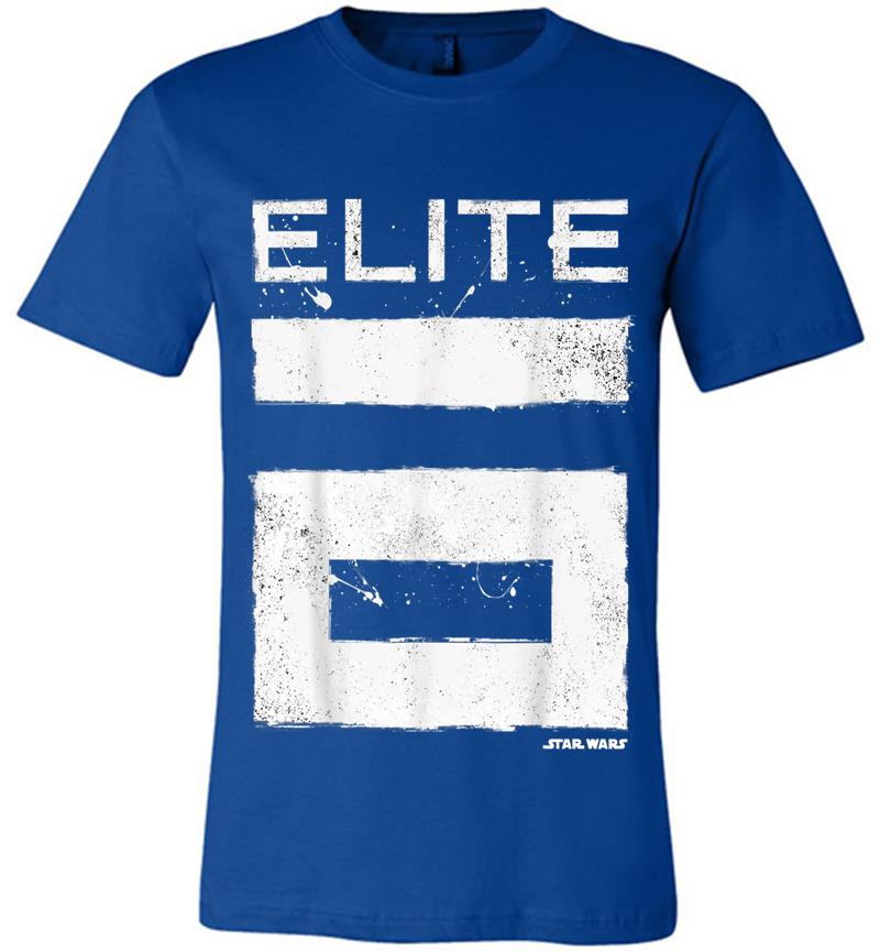 Inktee Store - Star Wars Rogue One Elite 6 Grunge Logo Graphic Premium T-Shirt Image