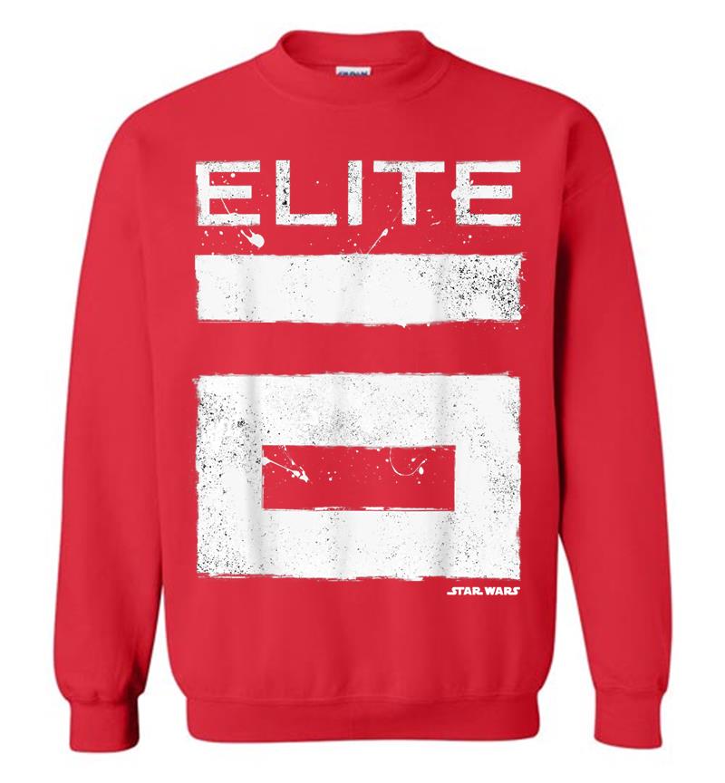 Inktee Store - Star Wars Rogue One Elite 6 Grunge Logo Graphic Sweatshirt Image
