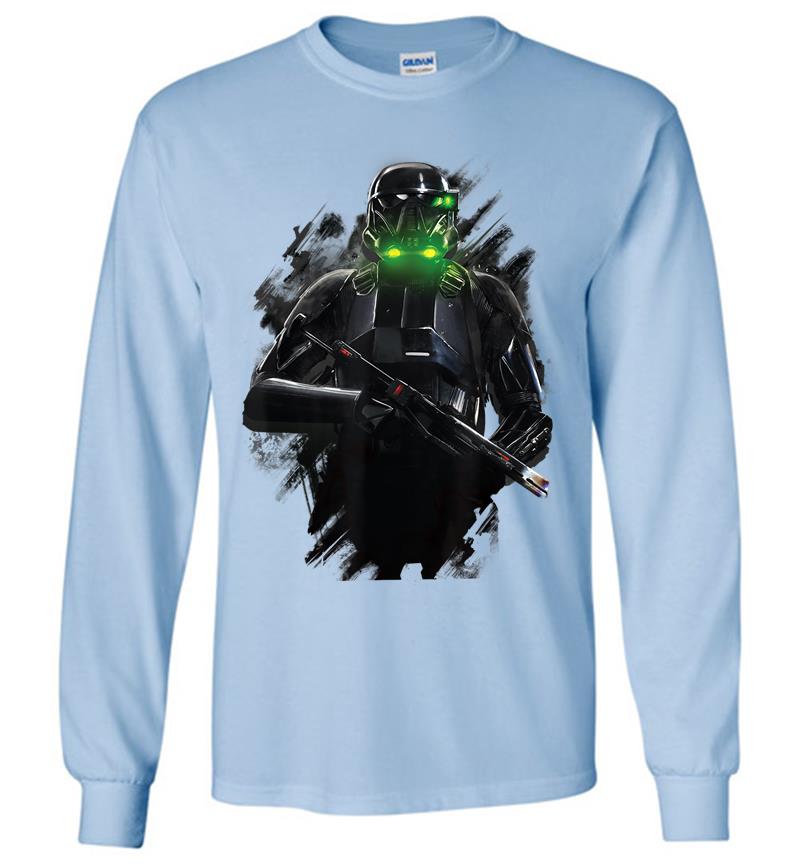 Inktee Store - Star Wars Rogue One Imperial Death Trooper Long Sleeve T-Shirt Image