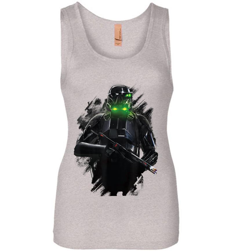Inktee Store - Star Wars Rogue One Imperial Death Trooper Womens Jersey Tank Top Image