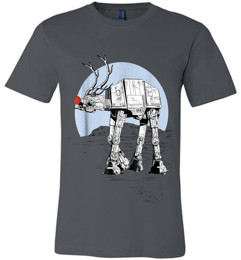 Star Wars Rudolph Atat Walker Christmas Graphic Premium T-Shirt