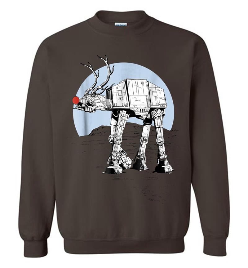 Inktee Store - Star Wars Rudolph Atat Walker Christmas Graphic Sweatshirt Image