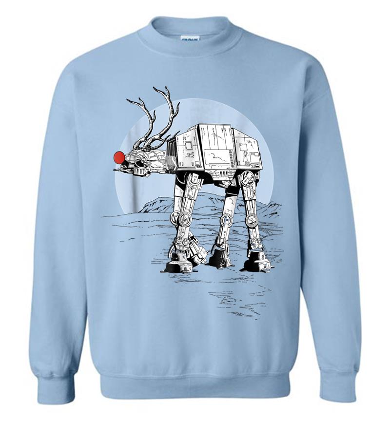 Inktee Store - Star Wars Rudolph Atat Walker Christmas Graphic Sweatshirt Image