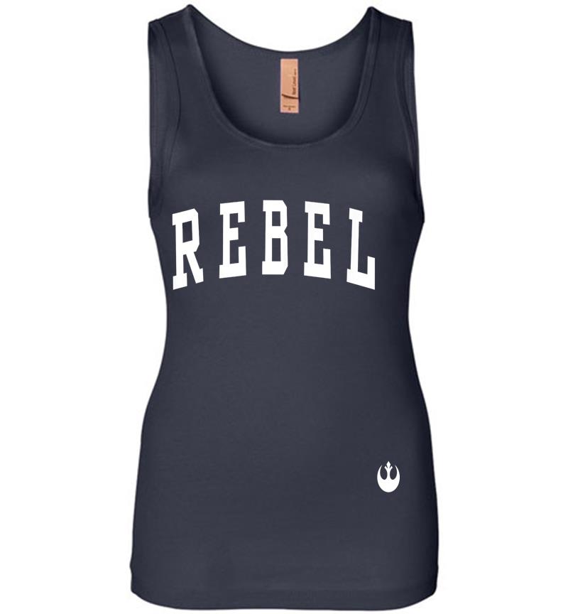 Inktee Store - Star Wars Simple Rebel Crest Logo Womens Jersey Tank Top Image