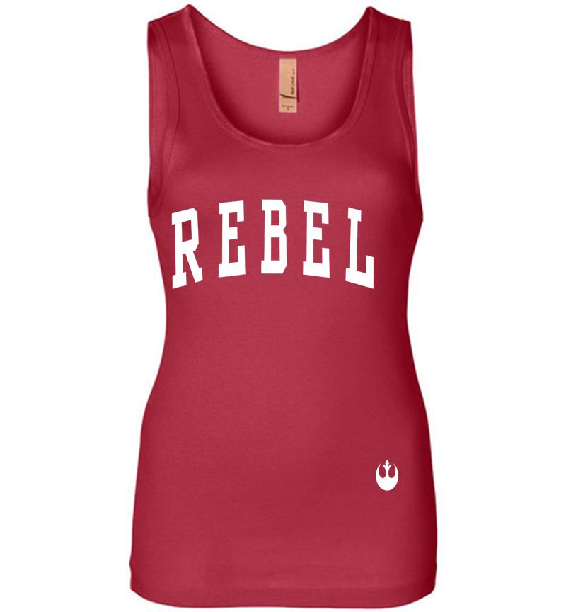 Inktee Store - Star Wars Simple Rebel Crest Logo Womens Jersey Tank Top Image