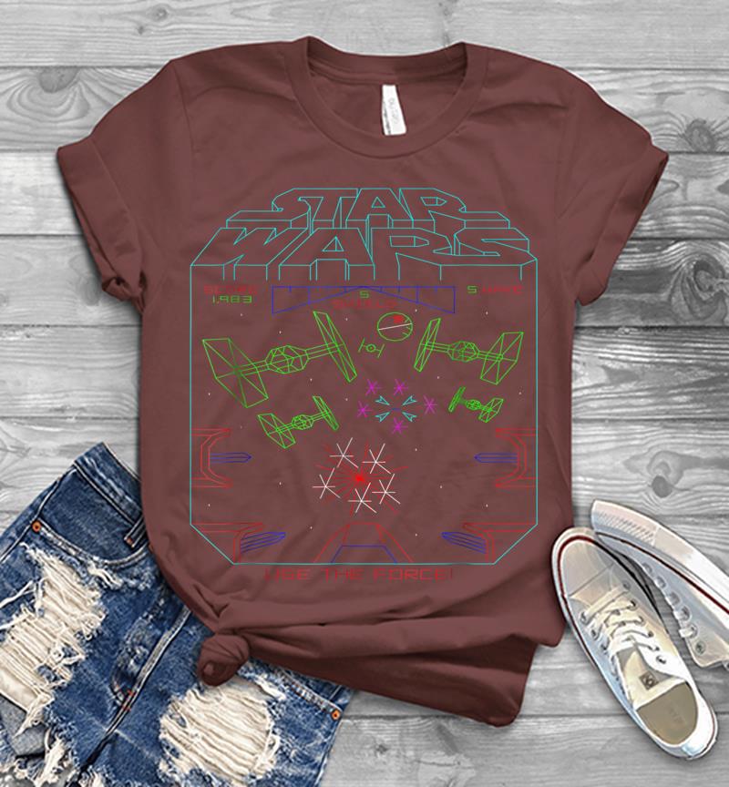 Inktee Store - Star Wars Space Fight Vintage Arcade Graphic Mens T-Shirt Image