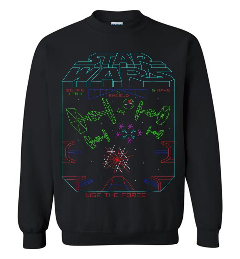 Star Wars Space Fight Vintage Arcade Graphic Sweatshirt