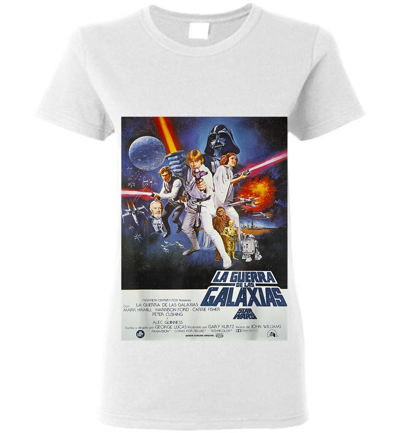 Inktee Store - Star Wars Spanish Movie Poster Womens T-Shirt Image