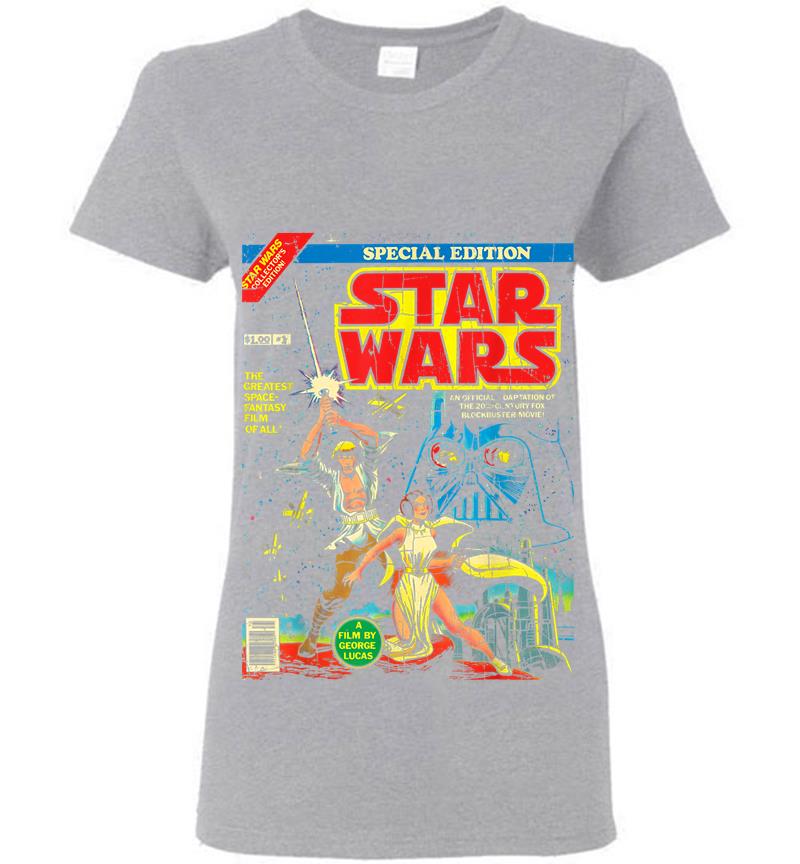 Inktee Store - Star Wars Special Edition Comic Book Graphic Womens T-Shirt Image
