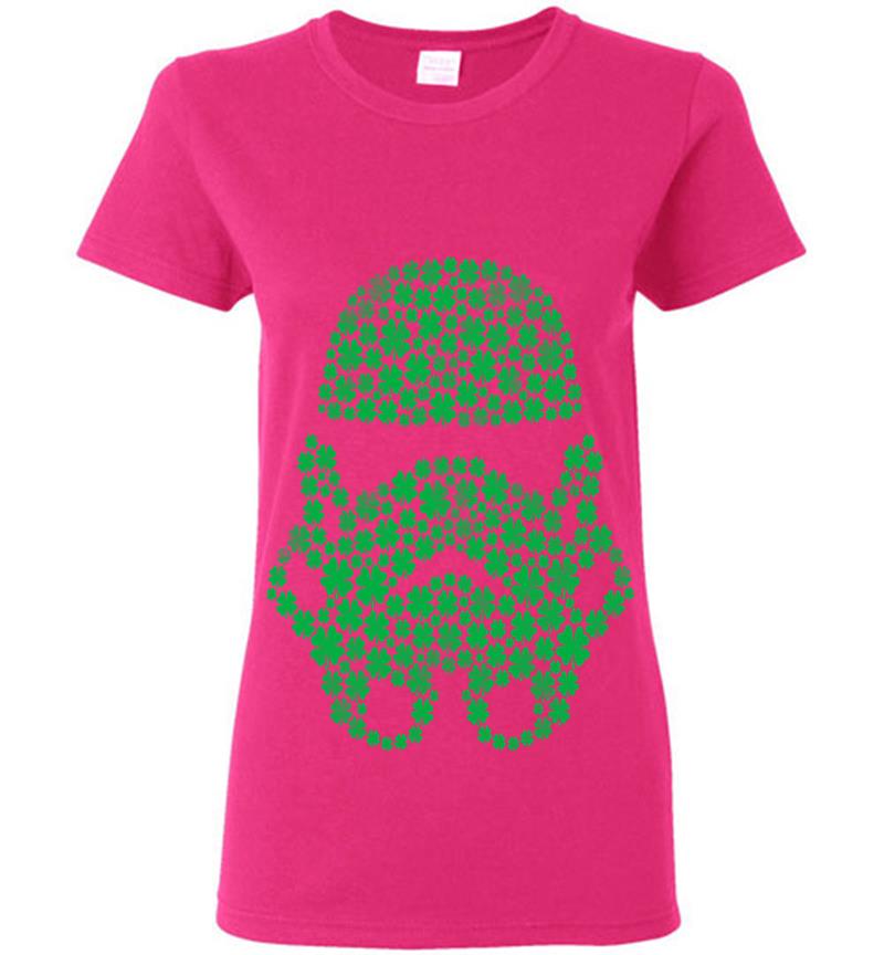 Inktee Store - Star Wars Stormtrooper Clovers St. Patrick'S Graphic Womens T-Shirt Image