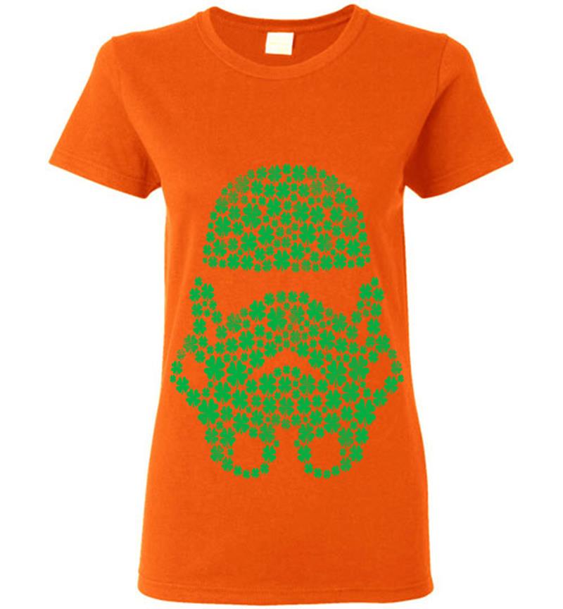 Inktee Store - Star Wars Stormtrooper Clovers St. Patrick'S Graphic Womens T-Shirt Image
