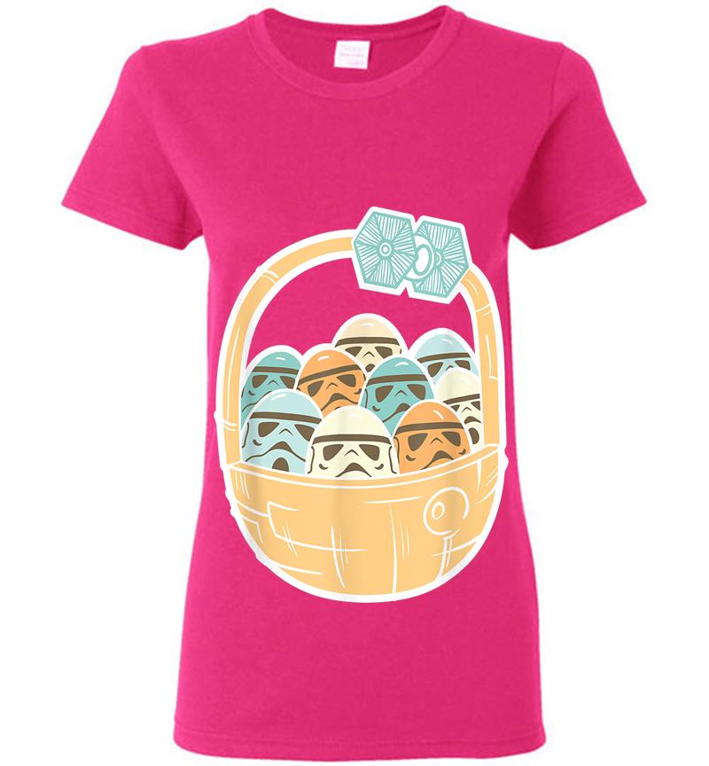 Inktee Store - Star Wars Stormtrooper Easter Basket Tie Fighter Womens T-Shirt Image