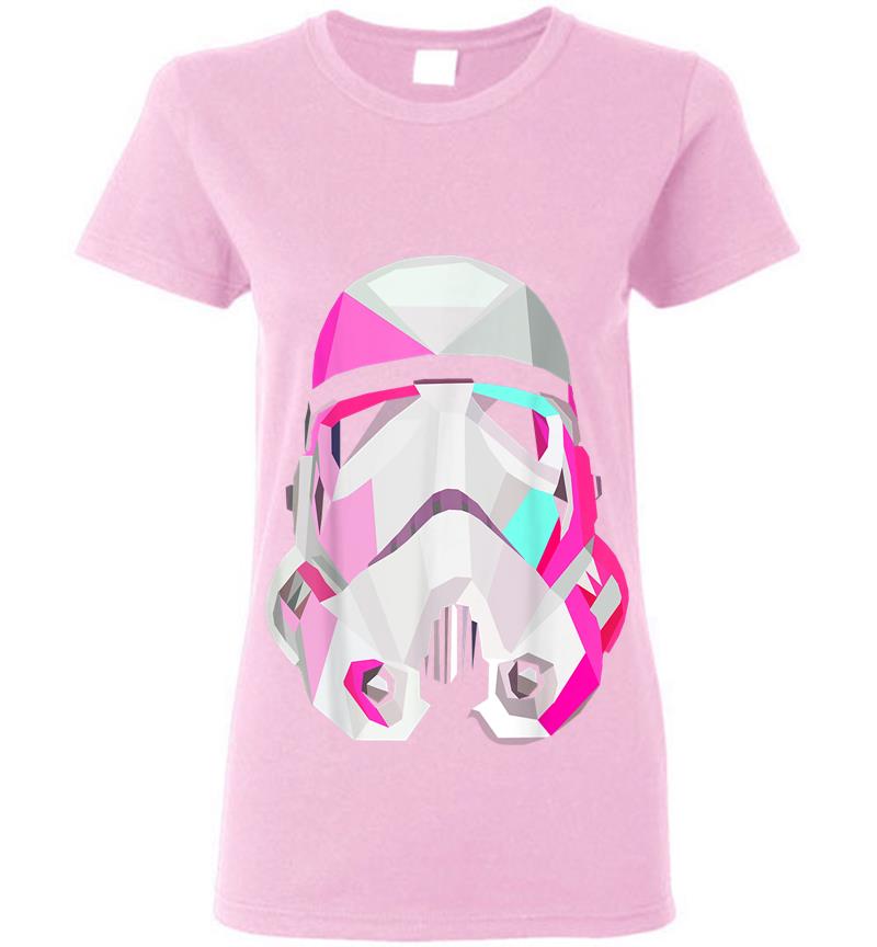 Inktee Store - Star Wars Stormtrooper Geometricprism Helmet Graphic Womens T-Shirt Image