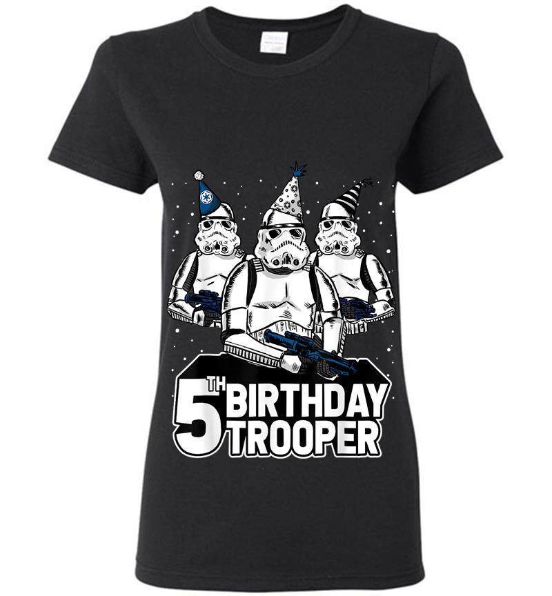 Star Wars Stormtrooper Party Hats Trio 5Th Birthday Trooper Womens T-Shirt