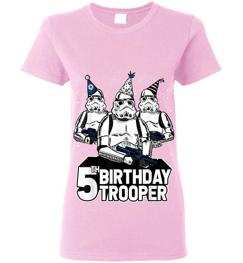 Inktee Store - Star Wars Stormtrooper Party Hats Trio 5Th Birthday Trooper Womens T-Shirt Image