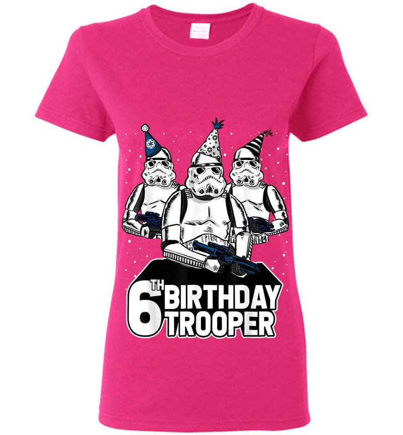 Inktee Store - Star Wars Stormtrooper Party Hats Trio 6Th Birthday Trooper Womens T-Shirt Image