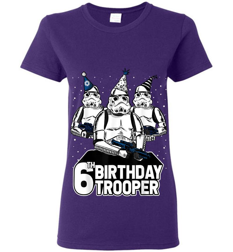 Inktee Store - Star Wars Stormtrooper Party Hats Trio 6Th Birthday Trooper Womens T-Shirt Image