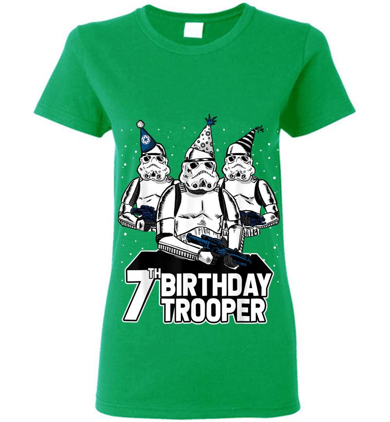 Inktee Store - Star Wars Stormtrooper Party Hats Trio 7Th Birthday Trooper Womens T-Shirt Image