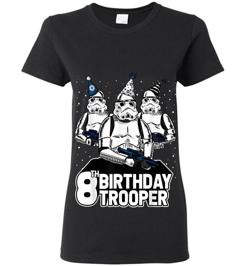 Star Wars Stormtrooper Party Hats Trio 8Th Birthday Trooper Womens T-Shirt