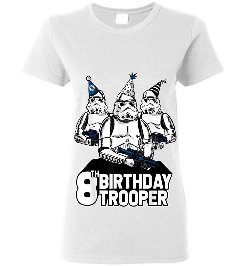 Inktee Store - Star Wars Stormtrooper Party Hats Trio 8Th Birthday Trooper Womens T-Shirt Image