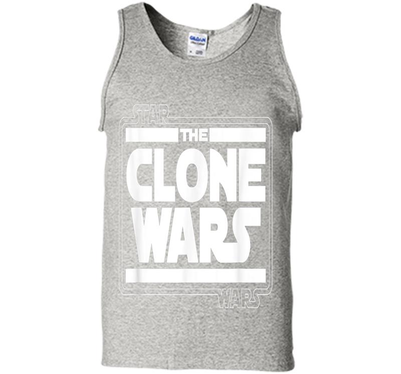 Star Wars The Clone Wars Logo Mens Tank Top