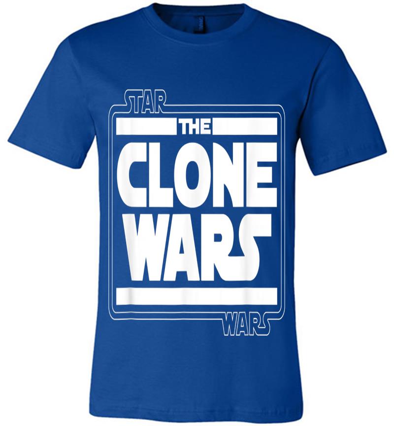 Inktee Store - Star Wars The Clone Wars Logo Premium T-Shirt Image