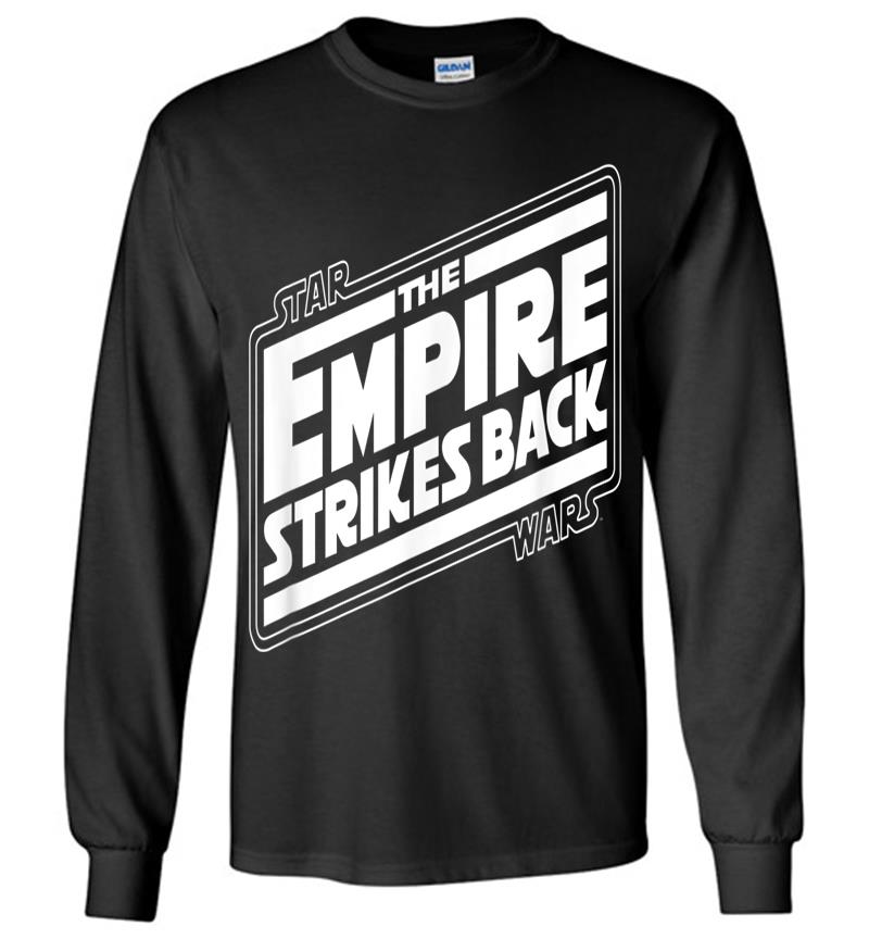 Star Wars The Empire Strikes Back Angled Movie Logo Long Sleeve T-shirt