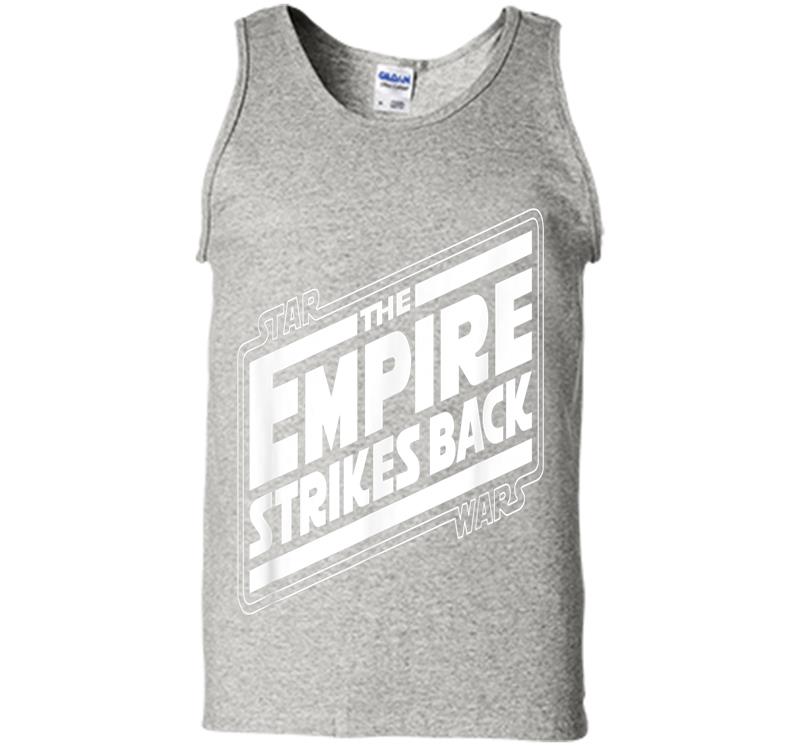 Star Wars The Empire Strikes Back Angled Movie Logo Mens Tank Top