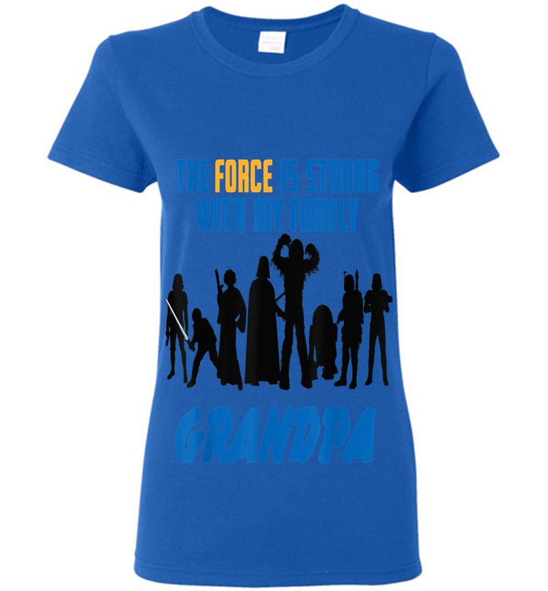 Inktee Store - Star Wars The Force Matching Family Grandpa Womens T-Shirt Image