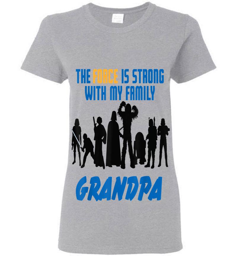 Inktee Store - Star Wars The Force Matching Family Grandpa Womens T-Shirt Image