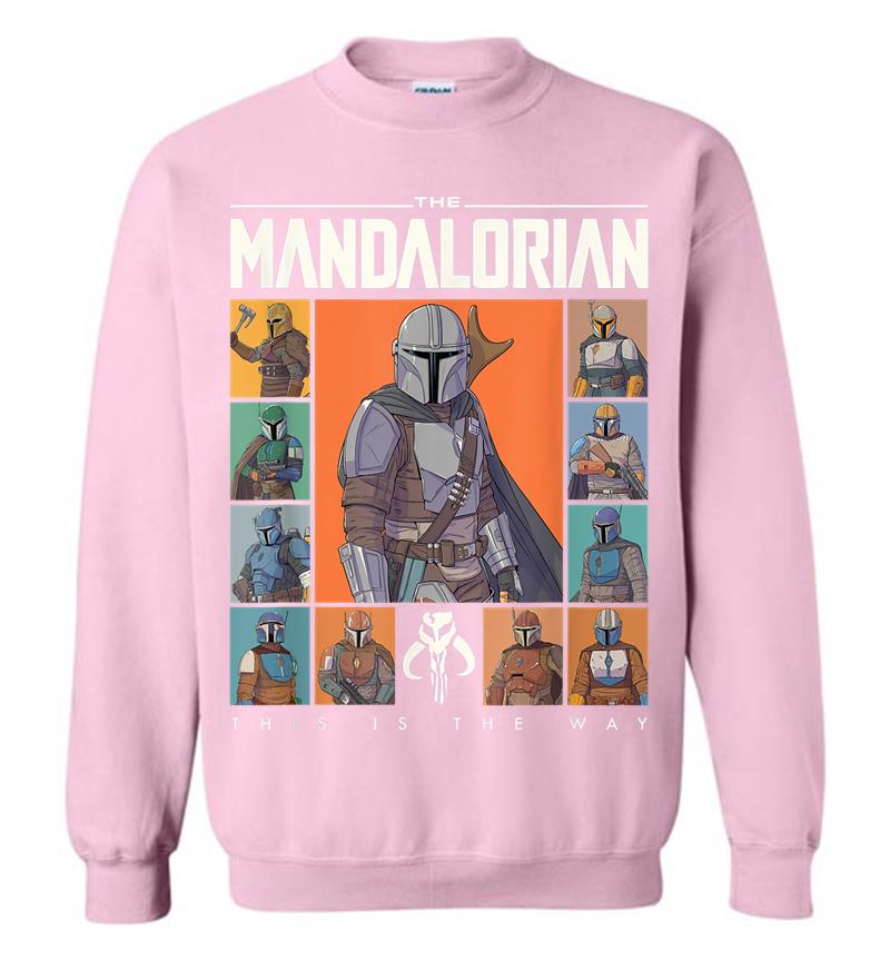Inktee Store - Star Wars The Mandalorian Character Grid This Is The Way Sweatshirt Image